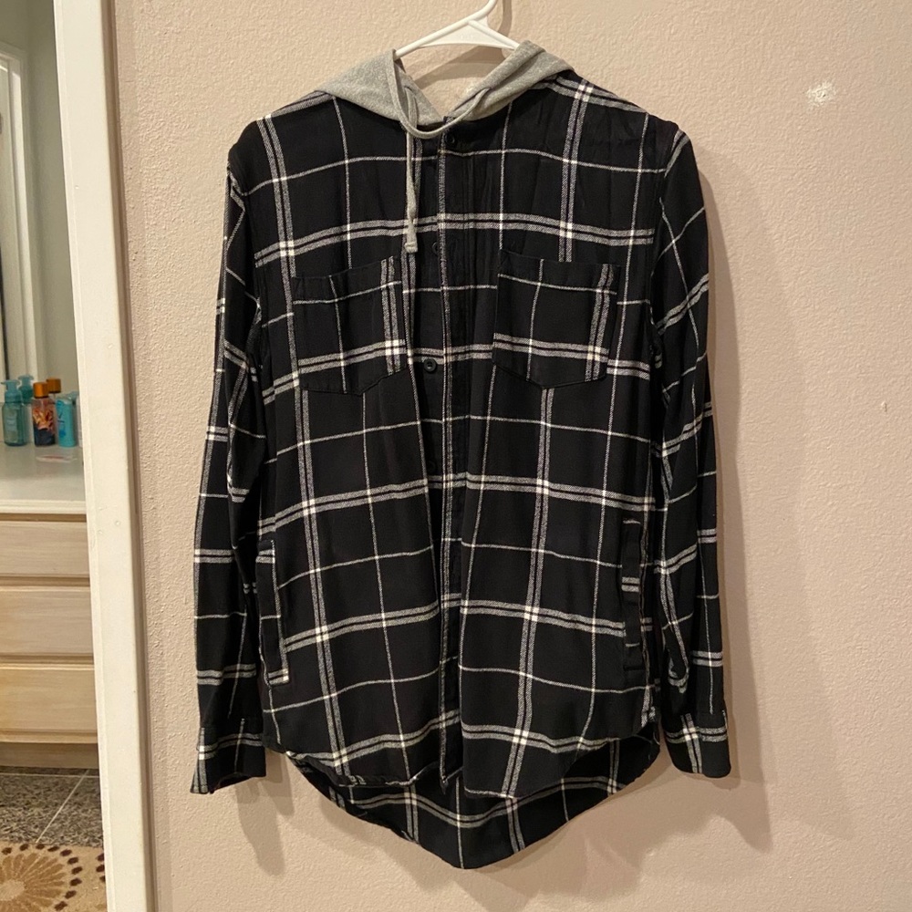 Pacsun flannel with hoodie